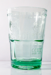 Bacardi Rum, Mojito Cocktail Glas / Gläser, Relief Prägung, kleine, grüne Ausführung 29cl
