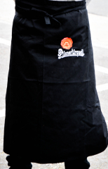 Pilsener Urquell, bistro apron, apron, waiters apron, black long version