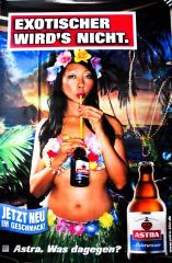 Astra Beer CITYPOSTER / Advertising column Exotischer wird´s nicht Kiez, poster, picture