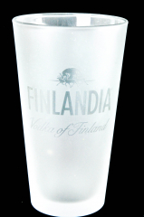 Finlandia Vodka, Satiniertes Longdrinkglas, Glas / Gläser 2cl, 4cl, kleine Version