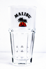 Malibu Rum glass / glasses, stackable glass, long drink glass, cocktail glass 37cl