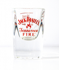 Jack Daniels Whisky, Whiskey, Shotglas, Glas / Gläser 2cl / 4cl Tennessee Fire