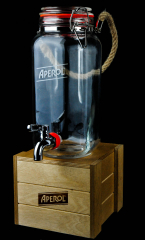 Aperol Spritz, 1,5l Tisch-Zapfanlage, Bowle Zapfglas, Ausgießer Table Barrel mit Hp