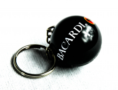Bacardi Rum, bat key ring ball
