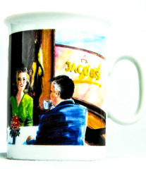 Jacobs Krönung Kaffeebecher Tasse Kaffeetasse Nostalgie Jubiläumsedition