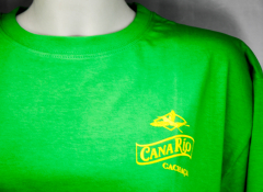 Canario Cachaca, T-Shirt, Herren grün uni, Rund-Ausschnitt, CanaRio Gr. XL