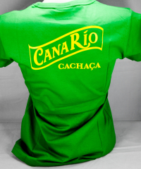 Canario Cachaca, T-Shirt, Girly, grün uni, V-Ausschnitt,CanaRio Gr. S