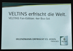 Veltins Bier, Fan Edition: 4er Bus Set, Deutschland, USA, Polen, Holland