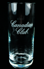 Canadian Club Whisky, Longdrinkglas, Whiskyglas, abgerundeter schwerer Boden