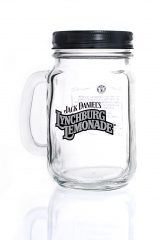 Jack Daniels Whisky, Glas / Gläser Lynchburg Lemonade Krug Logo geschwungen