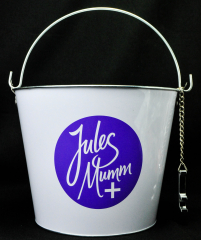 Jules Mumm, Eiswürfeleimer, Eiswürfelbehälter, Flaschenkühler, mit Kapselheber.