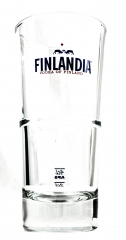 Finlandia Vodka, Longdrink Glas / Gläser, Cocktail Glas, blaues Logo, APS