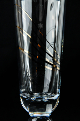 Warsteiner Bier, Anleitungs Tulpenbierglas / Gläser mit färbener Temperaturanzeige Flasche