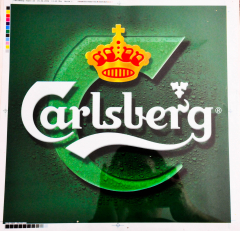 Carlsberg Bier, XL Aufkleber Carlsberg grün, Sticker