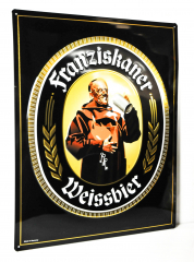 Franziskaner Weissbier, XXL metal sign, advertising sign Franziskaner