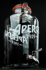 Aperol Spritz, 8,5l Tisch-Zapfanlage, Bowle Zapfglas, Ausgießer Table Barrel