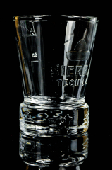 Sierra Tequila, Design Relief Shot Glas, Stamper, 2cl/4cl, Fußembleme