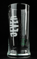 Jever Bier Glas / Gläser, Bierglas / Biergläser, Cup Glas 0,25l Logo Senkrecht