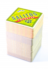 Salitos Bier, 100 x Bierdeckel, 4-5 verschiedene Logos, Leuchtene Augen Hauptseite Salitos grün