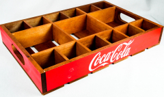 Coca Cola, Echtholz Tablett, Partybox, Echtholz Kiste, Vintage Ausführung