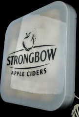 Strongbow Cider, XXL LED Leuchtreklame, Leuchtwerbung, weiße Ausführung