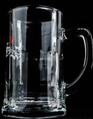 Carlsberg Bier, Glas / Gläser, Bierkrug, Bierseidel, Bierglas 0,5l Emblem weiß