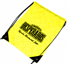 Desperados beer, gym bag, backpack, tote bag, cloth bag Desperados yellow