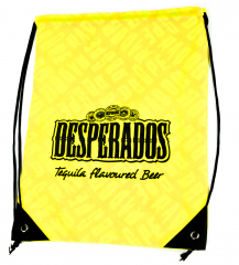 Desperados beer, gym bag, backpack, tote bag, cloth bag Desperados yellow