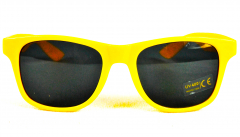 Bacardi Razz, Sonnenbrille UV 400 Kat.3, Partybrille, Malle, gelbe Ausführung