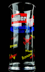 Müller Milch, Michglas 0,25l Banane, Erdbeer, Schoko