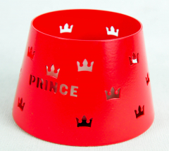 Prince Denmark, Tabak, Metall Windlicht Kronenstreuung rote Ausführung