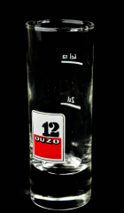 Ouzo Anis Likör Shotglas, Stamper Glas 2cl/4cl 12 Ouzo