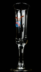 Fernet Branca glass / glasses shot glass, stamper in relief design, goblet old logo, rare!