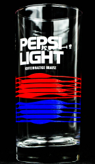 Pepsi Light Cola, Glas / Gläser 80er Jahre Becher Glas Gläser Light Rot/Blau 0,2l