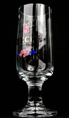 Becks Bier Pokal, Glas/ Gläser, Bierglas, 0,2l, Ritzenhoff, Schriftzug SILBER Alkoholfrei