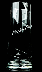 Martini Wermut Longdrinkglas, Glas / Gläser Relief-Schwung Logo Bianco RAR!!