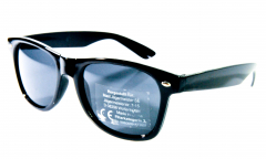 Jägermeister Brille Sonnenbrille, Sunglasses Nerd UV 400 Kat.3 schwarze Ausführung