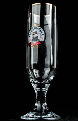 Flensburger Pilsener Glas / Gläser, Pokalglas m. Goldrand Alkoholfrei 0,2l