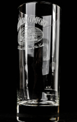 Southern Comfort Whisky, Longdrinkglas 2cl/4cl Mississippi weißes Logo