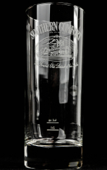 Southern Comfort Whisky, Longdrinkglas 2cl/4cl Mississippi weißes Logo