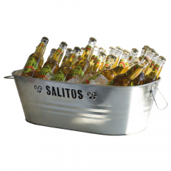 Salitos Bier, Flaschenkühler, Eiswürfelbehälter, Eiswürfelwanne in Vollmetall