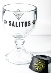 Salitos beer, XXL cocktail glass, party glass, Salrita glasses, goblet glass with bottle holder
