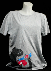 Fritz Cola, Mischmasch, T-Shirt, Werbeshirt, Logo vorne grau Mischmasch Monster Women gr. L