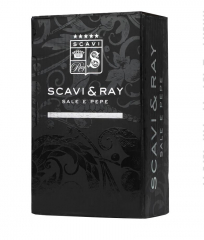 Scavi & Ray, Echtholz Salz und Pfeffermühle im Flaschendesign Set