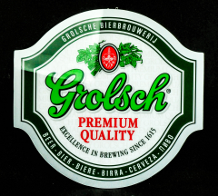Grolsch Bier, Werbeschild, Schild, Kunststoff Oberseite