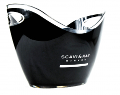 Scavi & Ray Prosecco,acrylic bottle cooler ice cube tray black version