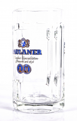 Paulaner wheat beer, glass / glasses Staufeneck Seidel, beer mug 0.4l Old Logo 1634