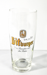 Bitburger beer glass/glasses Willi mug 0.4l Rastal glasses oak gastro