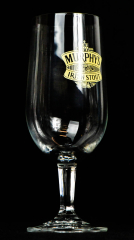 Murphys Beer, glass / glasses Irish, beer glass, yellow logo, Irish Stout goblet 0.25l