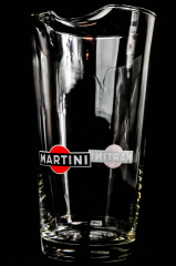 Martini Wermuth Karaffe, Wasserkaraffe Pitcher aus Glas, alte Ausführung